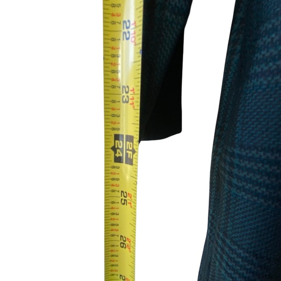 Modcloth State Of Grace Fit Flare Green Plaid Soft Swing Knee Length Dress SZ 1X - Picture 7 of 16